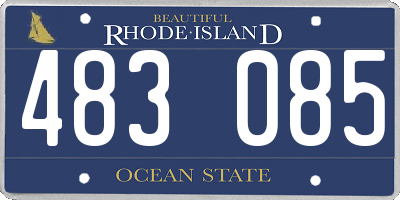 RI license plate 483085