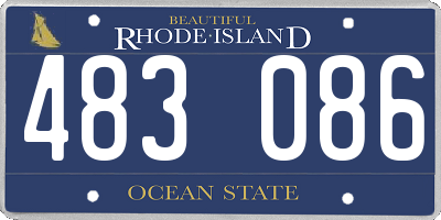 RI license plate 483086