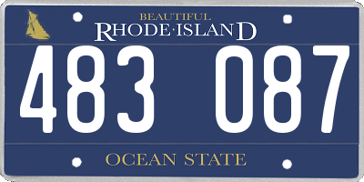 RI license plate 483087