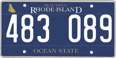 RI license plate 483089