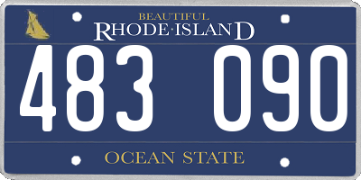 RI license plate 483090