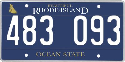 RI license plate 483093