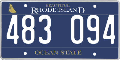 RI license plate 483094