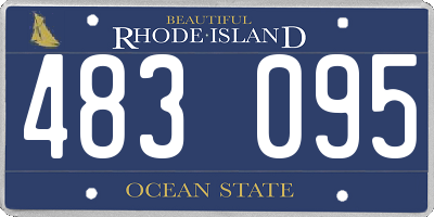 RI license plate 483095