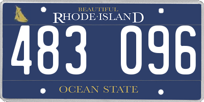 RI license plate 483096