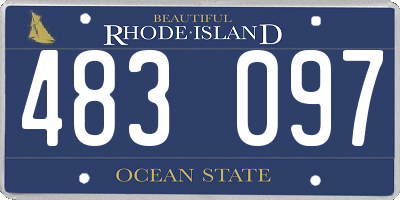 RI license plate 483097