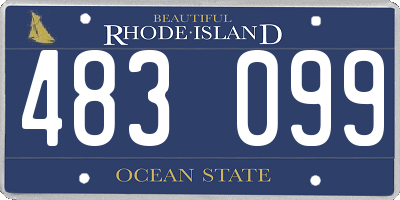 RI license plate 483099