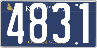 RI license plate 4831