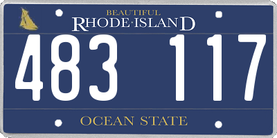 RI license plate 483117