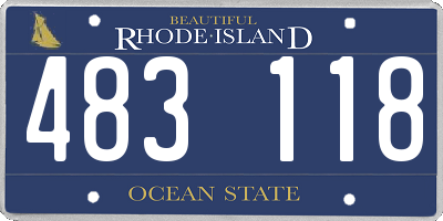 RI license plate 483118