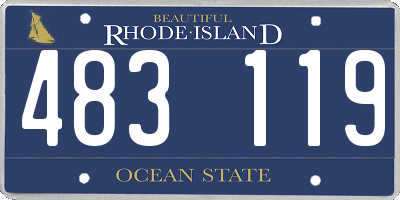 RI license plate 483119