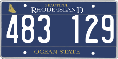 RI license plate 483129