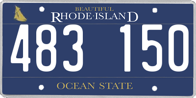 RI license plate 483150