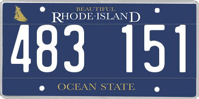 RI license plate 483151