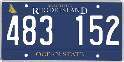 RI license plate 483152