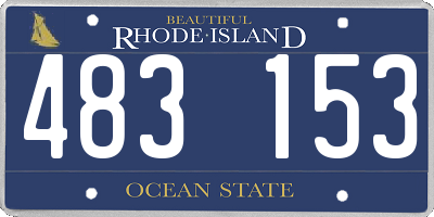 RI license plate 483153