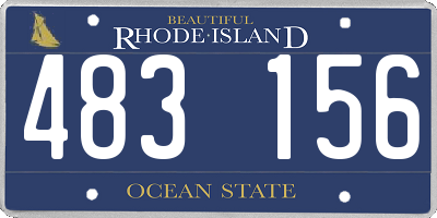 RI license plate 483156