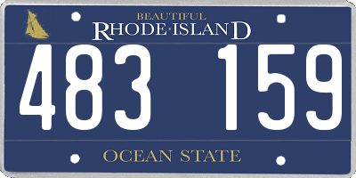 RI license plate 483159