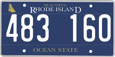 RI license plate 483160
