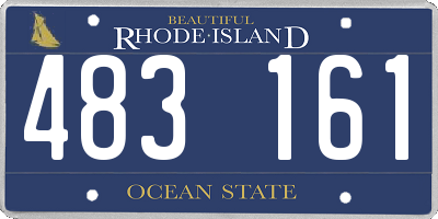 RI license plate 483161