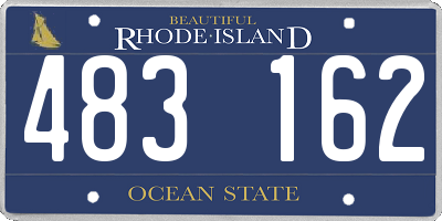 RI license plate 483162