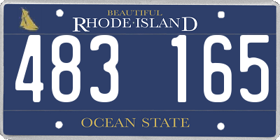 RI license plate 483165