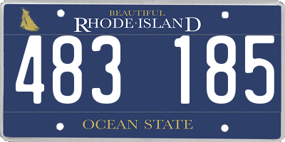 RI license plate 483185