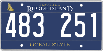 RI license plate 483251