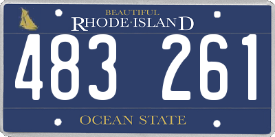 RI license plate 483261