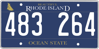 RI license plate 483264