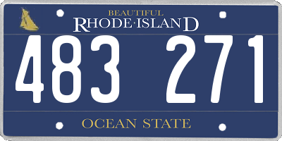 RI license plate 483271