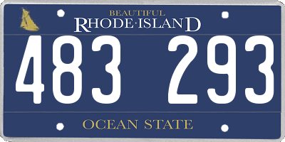 RI license plate 483293