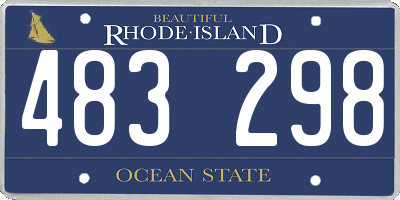 RI license plate 483298