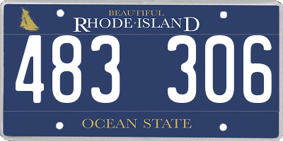 RI license plate 483306