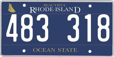 RI license plate 483318