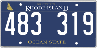 RI license plate 483319