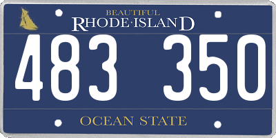 RI license plate 483350