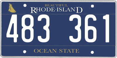 RI license plate 483361
