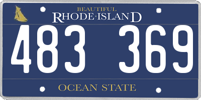 RI license plate 483369
