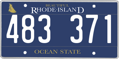 RI license plate 483371