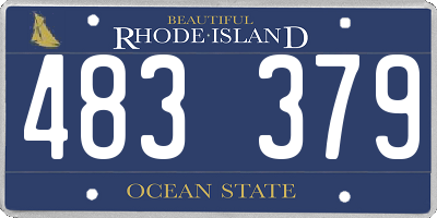 RI license plate 483379