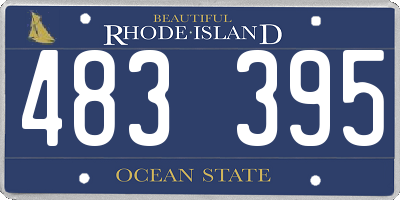 RI license plate 483395