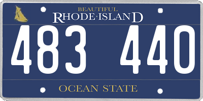RI license plate 483440