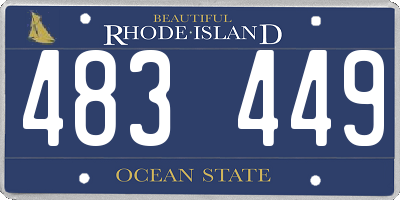 RI license plate 483449