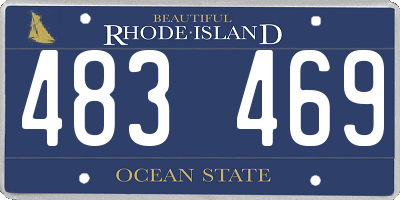 RI license plate 483469