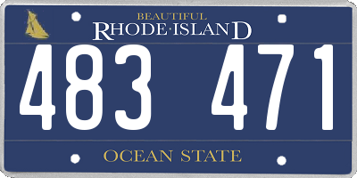 RI license plate 483471