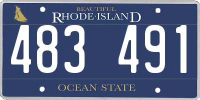 RI license plate 483491