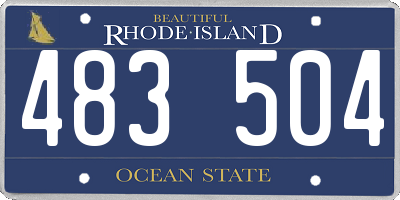 RI license plate 483504
