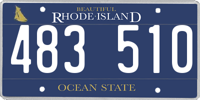RI license plate 483510