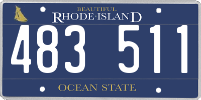 RI license plate 483511